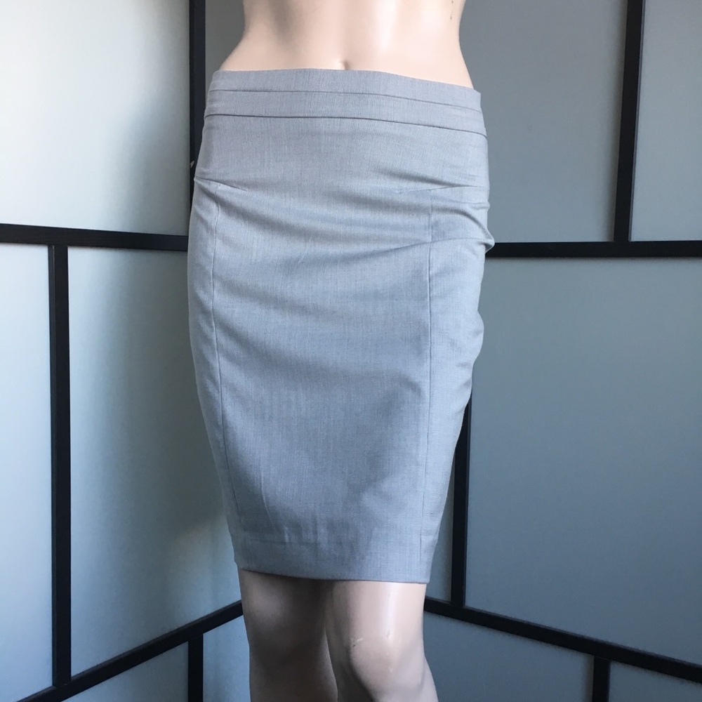 H&M Grey Micro Patterned Pencil Skirt-NWT